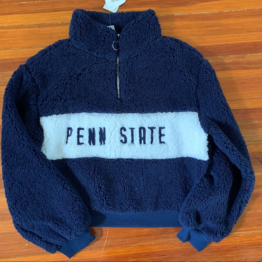 Penn State Cropped Sherpa Sweatshirt